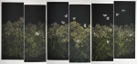 Canola Flowers Field, triptych