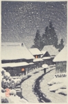 Terajima in the Snow - Postcard size