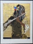 Girl Playing the Flute (B) -- sold
