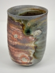 Porcelain Yunomi with pine ash jewel